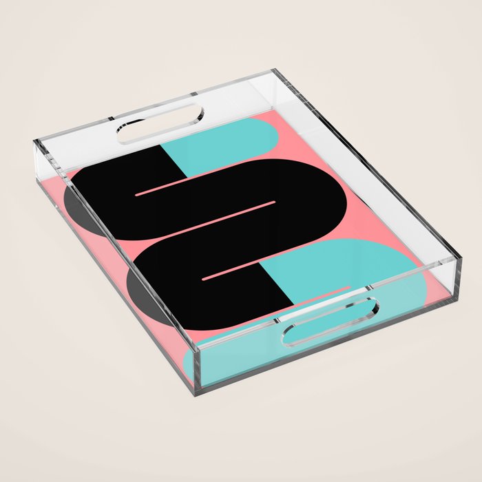 Modern geometric shapes 17 Acrylic Tray Gallery Image 1