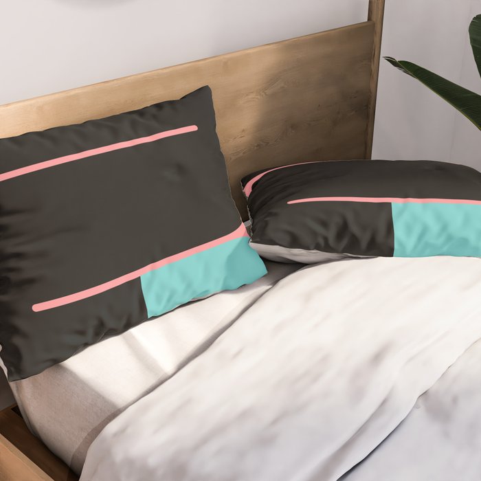 Modern geometric shapes 17 Pillow Sham Gallery Image 2