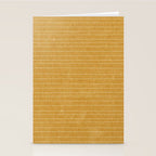 stitched stripes - mustard yellow Stationery Card Gallery Image 2