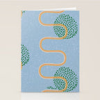 Abstract Fields in Blue-Grey & Green Stationery Card Gallery Image 2