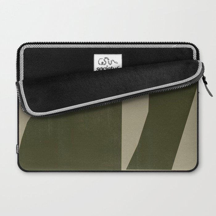 Green Paper Cut No1. Laptop Sleeve Gallery Image 2
