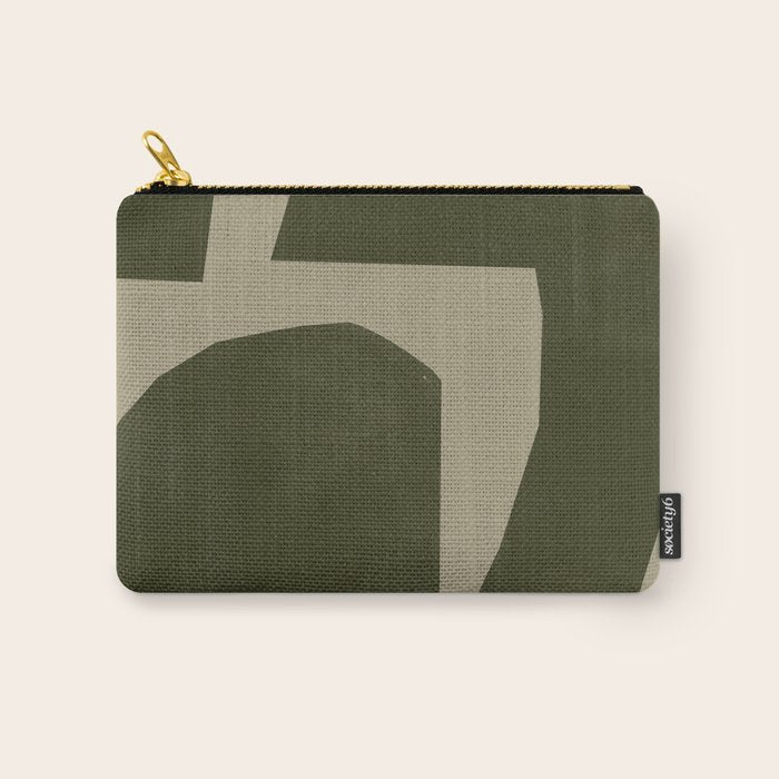 Green Paper Cut No1. Carry All Pouch Gallery Image 1