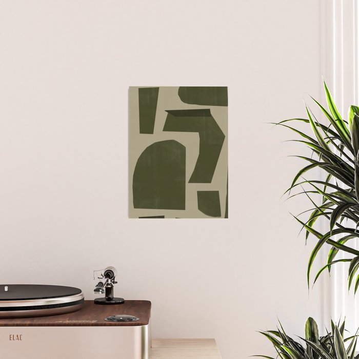 Green Paper Cut No1. Poster Gallery Image 2