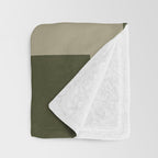 Green Paper Cut No1. Throw Blanket Gallery Image 3