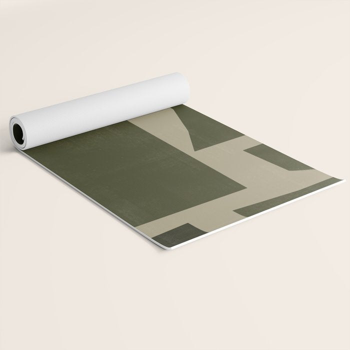 Green Paper Cut No1. Yoga Mat Gallery Image 2