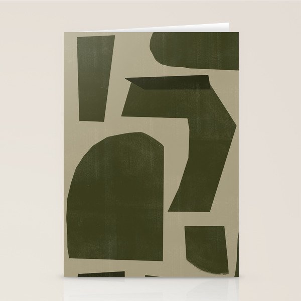 Green Paper Cut No1. Stationery Card Gallery Image 1