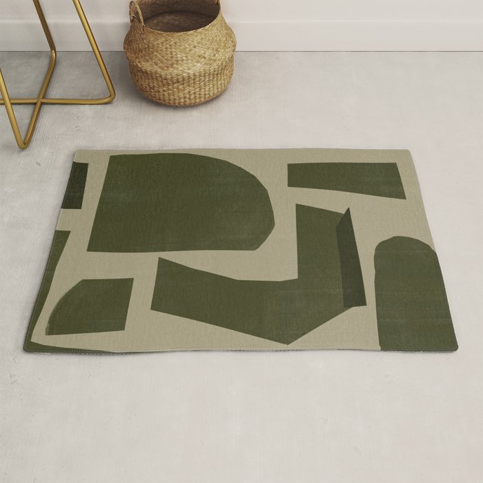 Green Paper Cut No1. Rug Gallery Image 1