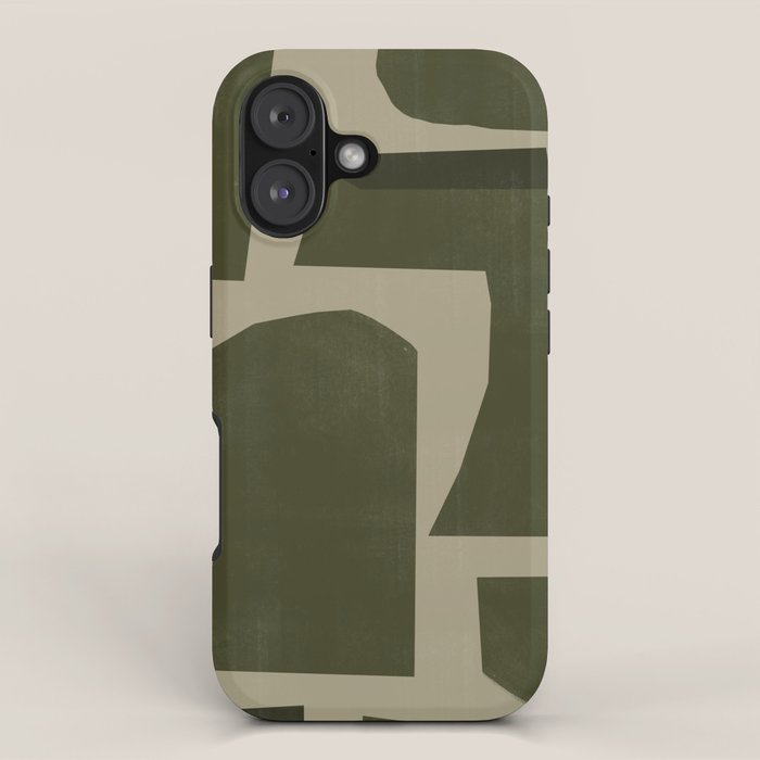 Green Paper Cut No1. iPhone Case Gallery Image 1