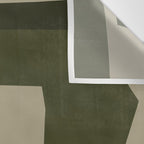 Green Paper Cut No1. Wall Tapestry Gallery Image 3