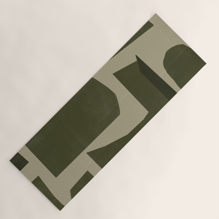 Green Paper Cut No1. Yoga Mat