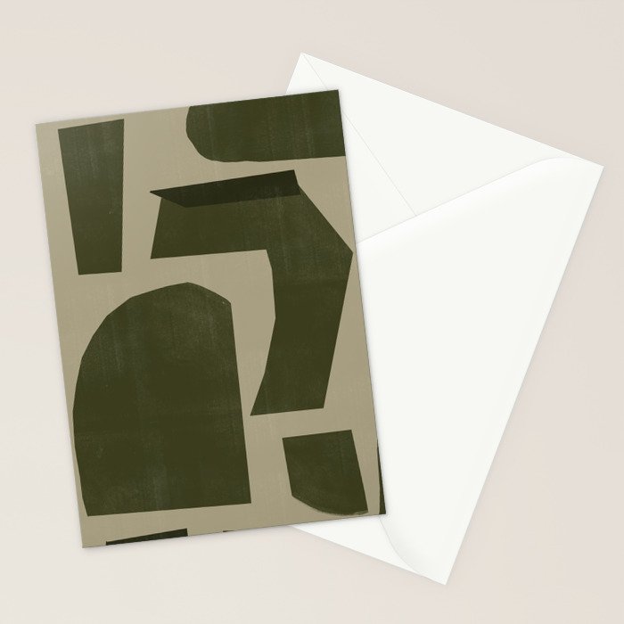 Green Paper Cut No1. Stationery Card Gallery Image 2