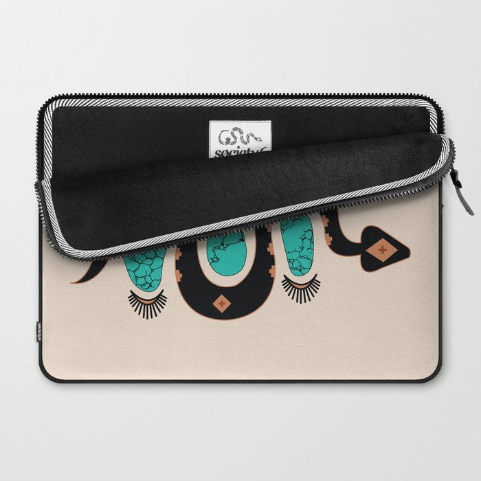 Southwestern Slither in Black Laptop Sleeve Gallery Image 2