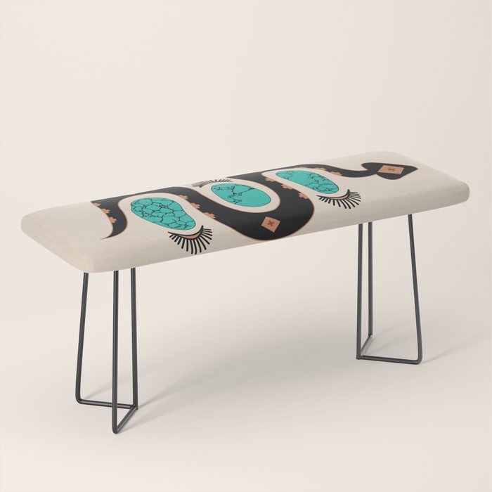 Southwestern Slither in Black Bench Gallery Image 1