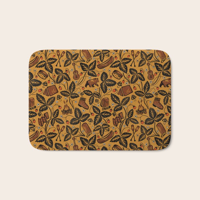 Summer Camping - Golden Bath Mat Gallery Image 1