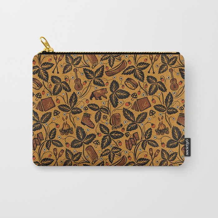 Summer Camping - Golden Carry All Pouch Gallery Image 1