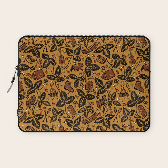 Summer Camping - Golden Laptop Sleeve Gallery Image 1