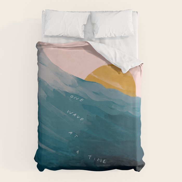 "One Wave At A Time" Duvet Cover Gallery Image 1