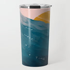 "One Wave At A Time" Travel Mug Gallery Image 1