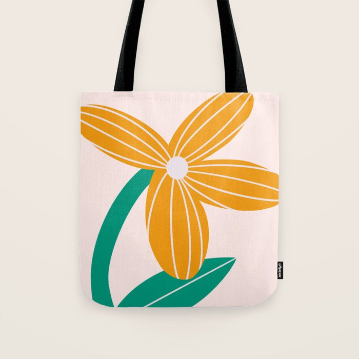 Yellow Flower Tote Bag Gallery Image 1