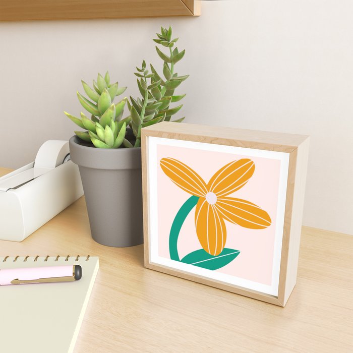 Yellow Flower Mini Art Print Gallery Image 2