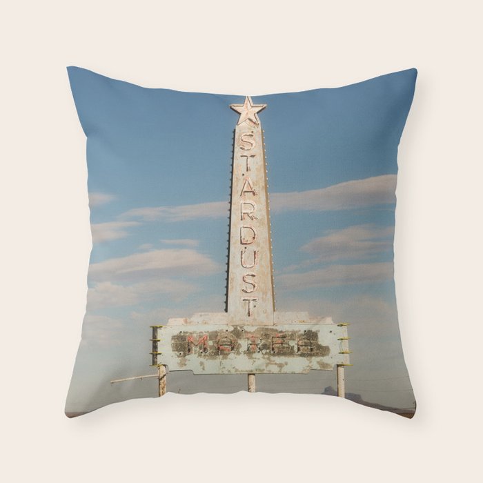 Stardust Motel - Marfa, Texas Throw Pillow Gallery Image 1