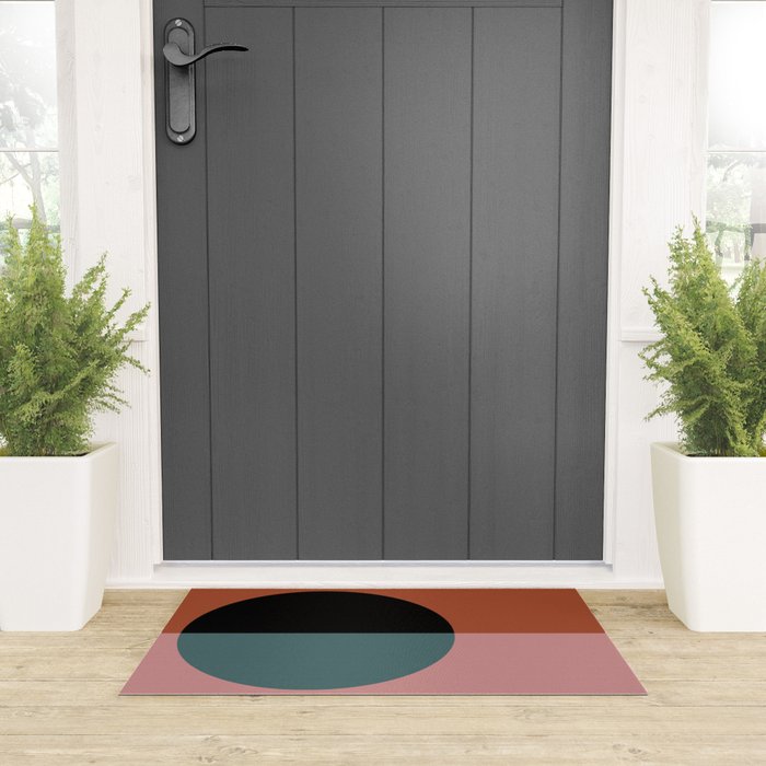 Color Block Abstract V Welcome Mat Gallery Image 3