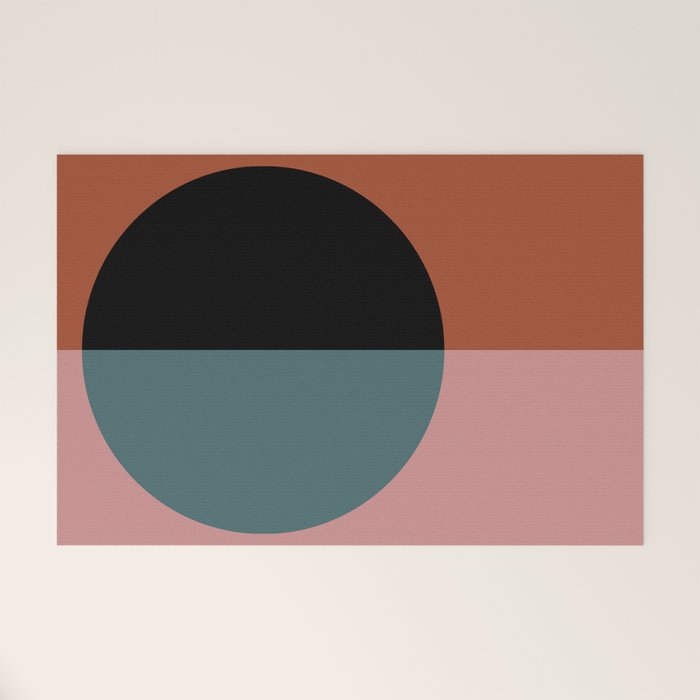 Color Block Abstract V Welcome Mat Gallery Image 1