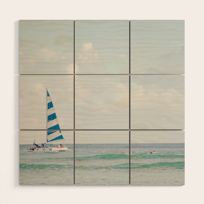 Happy Sailing - Ocean Photography Wood Wall Art Gallery Image 1