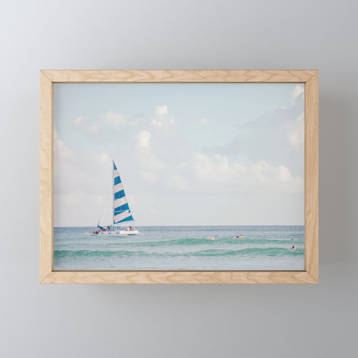 Happy Sailing - Ocean Photography Mini Art Print Gallery Image 1