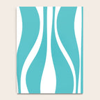Mid Century Modern Abstract Lounge Pattern in Turquoise Notebook Gallery Image 4