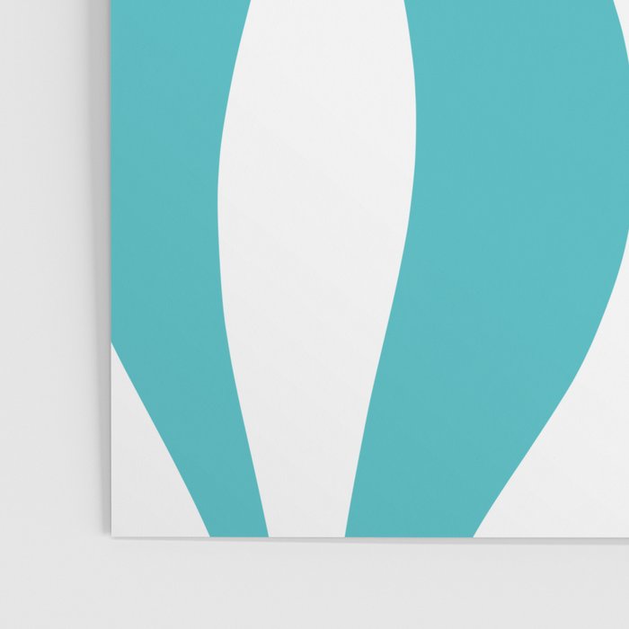 Mid Century Modern Abstract Lounge Pattern in Turquoise Poster Gallery Image 3