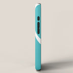 Mid Century Modern Abstract Lounge Pattern in Turquoise iPhone Case Gallery Image 2