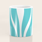 Mid Century Modern Abstract Lounge Pattern in Turquoise Coffee Mug Gallery Image 4