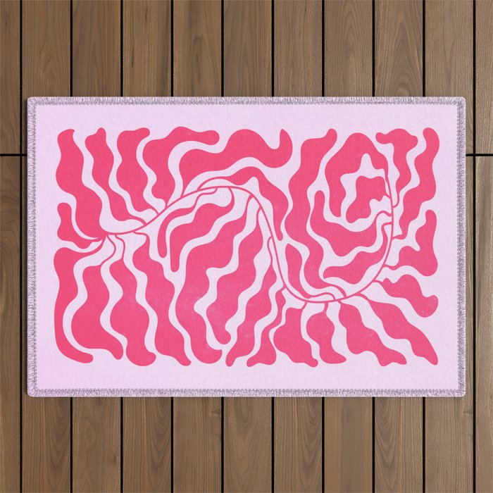 Wild Ferns: Wine Edition Outdoor Rug Gallery Image 1