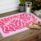 Wild Ferns: Wine Edition Outdoor Rug Gallery Image 2