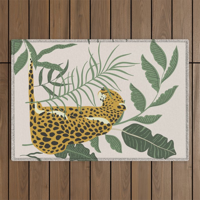Kahlo Cheetah Prints Outdoor Rug Gallery Image 1