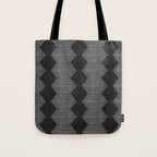 mudcloth diamonds - onyx Tote Bag Gallery Image 1