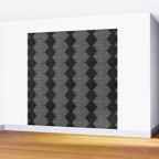 mudcloth diamonds - onyx Wall Mural Gallery Image 2