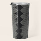 mudcloth diamonds - onyx Travel Mug Gallery Image 3