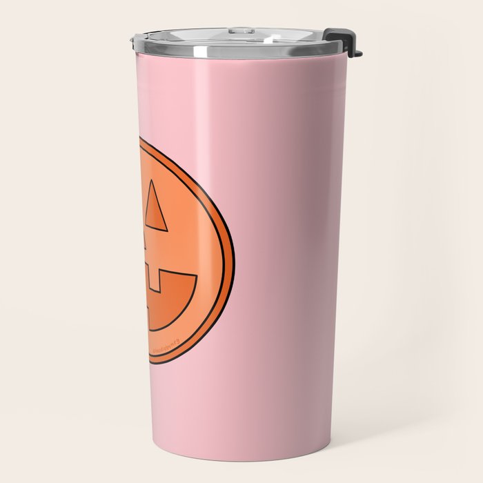 Smile Jack O Lantern Travel Mug Gallery Image 2