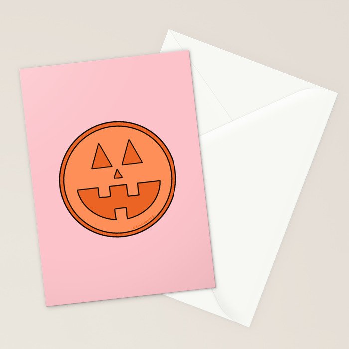 Smile Jack O Lantern Stationery Card Gallery Image 2