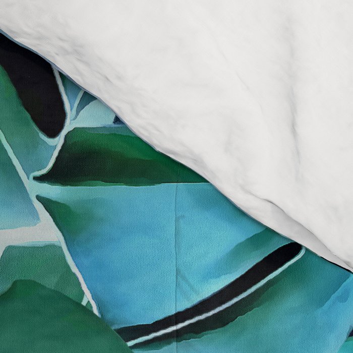 Monstera leaves Comforter Gallery Image 4