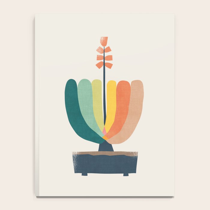 Whimsical aloe plicatilis succulent plant Notebook Gallery Image 4