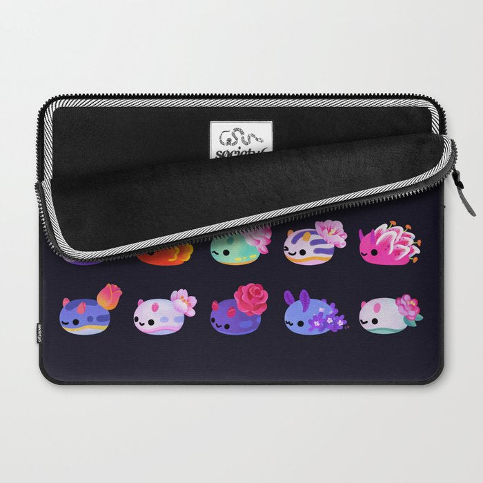 Flower sea slug - dark Laptop Sleeve Gallery Image 2