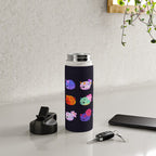 Flower sea slug - dark Water Bottle Gallery Image 4
