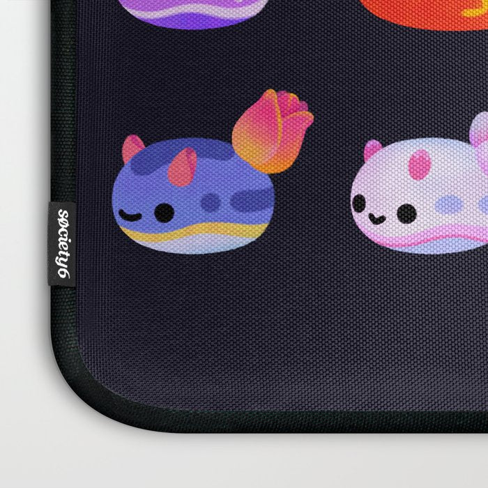 Flower sea slug - dark Laptop Sleeve Gallery Image 3