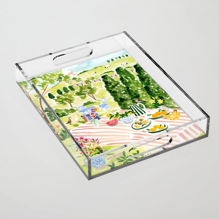 Garden Picnic Acrylic Tray Gallery Image 1