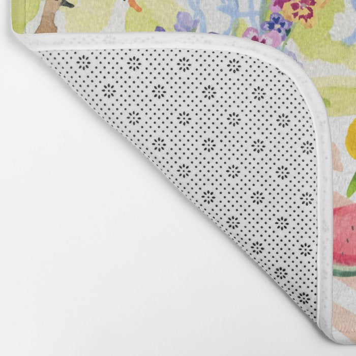 Garden Picnic Bath Mat Gallery Image 2