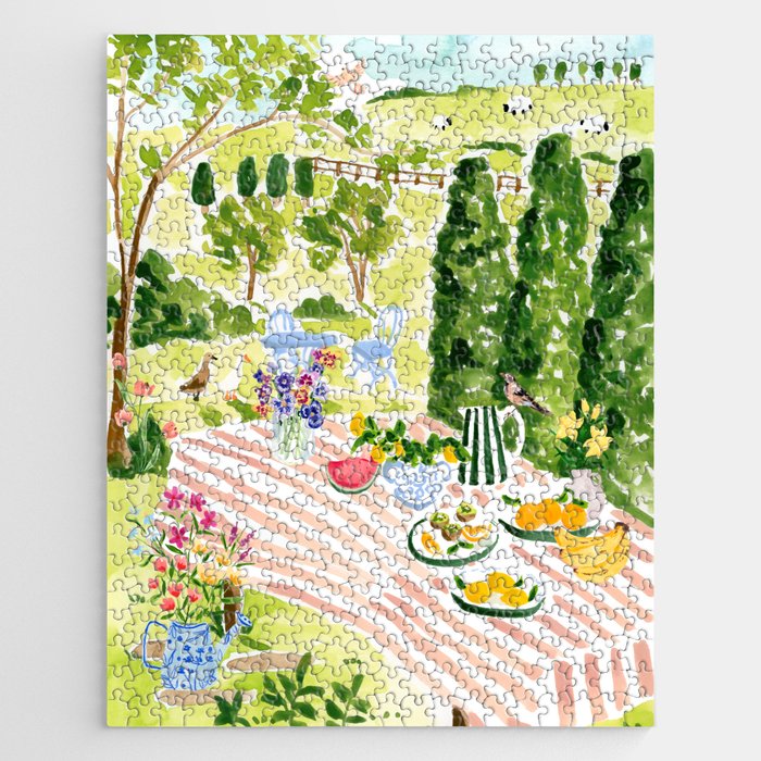 Garden Picnic Jigsaw Puzzle Gallery Image 1