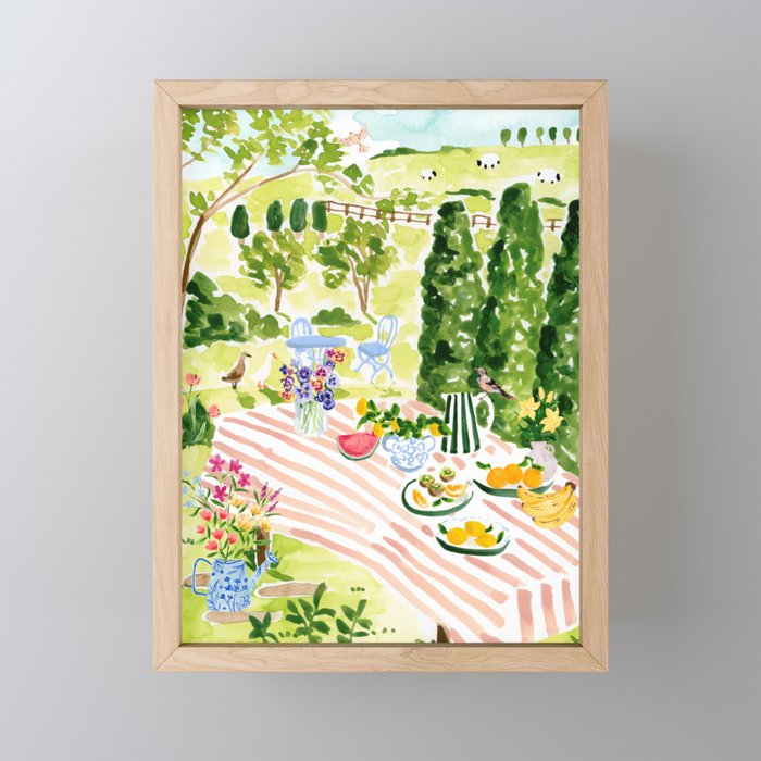 Garden Picnic Mini Art Print Gallery Image 1